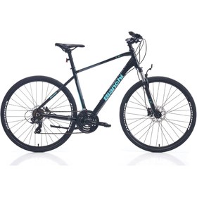 Resim Bianchi T0018-FS-D 21 Vites 51 Cm HD Trekking Bisiklet - Siyah Celeste 
