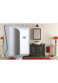 Resim Vialli Og1m Maxi Centerfeed İçten Çekmeli Kağıt Dispenseri Metalik 