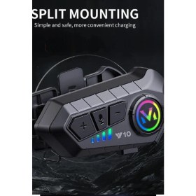 Resim Kuzgun Ticaret Y10 Kask Kulaklık Bluetooth Motosiklet Kulaklık 5,3 Bluetooth Intercom Motorsiklet Kulaklık - Lisinya 