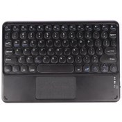 Resim TezMax Concord Smartpad C-708 7" Uyumlu Kablosuz Bluetooth Şarj Edilebilir Touchpad'li Q Klavye - Siyah 