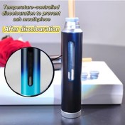 Resim Chuangyinshop Gradient Blue 1 Adet Isı Kontrollü Renk Değiştiren Ahşap Taşınabilir Kül Tablası Ev Ve Araç İçin 