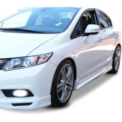 Resim XPower Honda Civic Fb7 (2012-2016) Custom Yan Marşpiyel Seti (Plastik) 