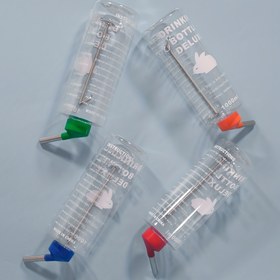 Resim 2 adet, 33.81oz 19.99cm Dayanıklı Asılabilir Tavşan Su Şişesi - Kolay Erişim, Kolay Temizlenebilir Plastik Hidrasyon & Kolaylık İçin 