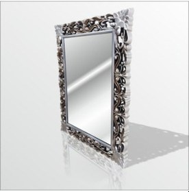 Resim Eskitme Rustik Işeme Gümüş Yaldız Sadece Aynasız Çerçeve 45X60Cm Gümüş 