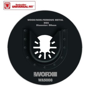 Resim WORX WA5008 Çok Amaçlı Raspalama Makinası İçin 80mm 360˚ Metal, Ahşap, Fiberglas, PVC Universal Kesme Bıçağı 