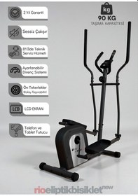 Resim Voit V-fit By Rio Eliptik Kondisyon Bisikleti Ev Tipi, Sessiz Ve Kompakt Siyah 