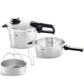 Resim Fissler Vitavit Premium Mat Düdüklü Tencere 4,5+2,5 Litre 