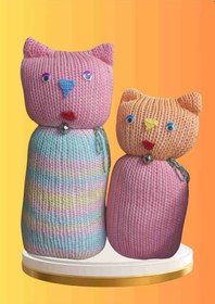 Resim Tıkırık Örgü Yastık Uyku Ve Oyun Arkadaşı Pofuduk&şeker - 35 Cm-45 Cm Diğer 