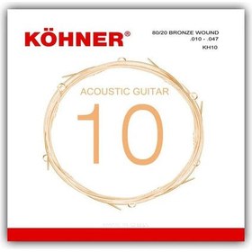 Resim Köhner KH-10 Profesyonel Akustik Gitar Teli (010) 