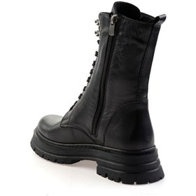 Resim Siyah Hakiki Deri Kadın Bot & Bootie K02462040303 Siyah 