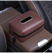 Resim Araba Koltuğu Kolçak Mendil Kutusu Güneşlik Koltuk Arkası Asılı Kağıt Torba Kırmızı 