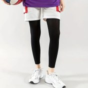 Resim 1 Çift/3 Çift Erkek Spor Sıkıştırma Bacak Kollari, Nefes Alabilen Serin Buz Kumaşı, Düz Renk, Makine Yıkanabilir, Bisiklet, Yürüyüş, Basketbol, Futbol için Uygun - Yaz Dış Mekan Spor Ekipmanları 