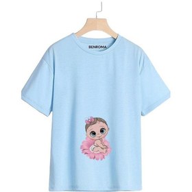 Resim Benroma Baskılı Hamile T-shirt 