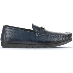 Resim Bueno Shoes Lacivert Deri Erkek Loafer 21MA96 