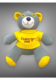 Resim Uyku Arkadaşı Peluş Ayıcık 35 Cm Gri 