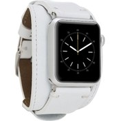 Resim Bouletta iOS Uyumlu Watch Deri Kordon 38-40-41-42-44-45Mm Cuff Beyaz 