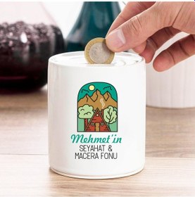 Resim Seyahat Tutkunlarına Isme Özel Kumbara 