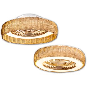 Resim ORBUS LEDli Tavan Vantilatörü VL7 Dış Mekana Uygun - Uzak Kumanda ile Renk Sıcaklığı ve Hız Ayarı 