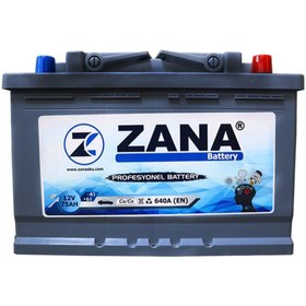 Resim Zana Auto 12 V 105 Ah 800 Zana Akü Ticari Düz Kutup H4 Bakımlı 