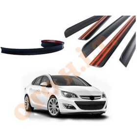 Resim Opel Astra J Sedan Uyumlu Bagaj Üstü Spoiler Mat Siyah 