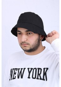 Resim Unisex Safari Şapka - Outdoor - Capusfr001-Siyah 