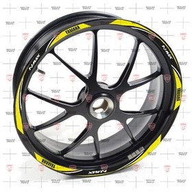 Resim Redline Grafik Yamaha Nmax Reflektif Sarı Jant Şeridi 