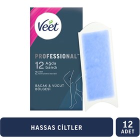 Resim Veet Profesyonel Ağda Bandı Hassas Ciltler 12'li - Gratis 