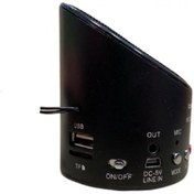 Resim Bewell Siyah Speaker Hoparlör Micro Sd Kart Girişli Mini Taşınabilir Speaker Şarjlı Hoparlör Bs-08 