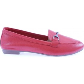 Resim Dgn 011-22k Kadın Demir Tokalı Babet 011-2109-R0766 Kırmızı 