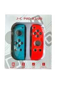 Resim Doreka Ns Switch Uyumlu 2'li J-C Joycon Pad Controller Gamepad oyun kolu Turuncu-Mavi 