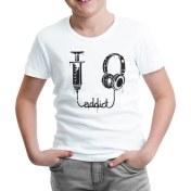 Resim Lord T-Shirt Müzik - Addict Beyaz Çocuk Tshirt 