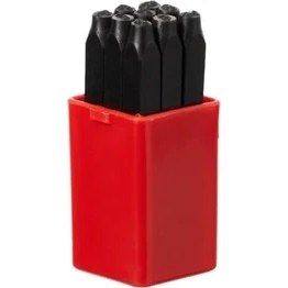Resim Karokstore M 243/Z/3 Rakam Zımba Seti, 3 Mm, Gümüş 