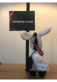 Resim Sevimli Eşek Peluş Oyuncak Hediyelik Oyuncak Anahtarlık Uyku Arkadaşı 12 Cm Ekru 