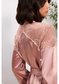 Resim Pierre Cardin 6'lı Brandy Uzun Gecelik Sabahlık Set 6035 Brandy 
