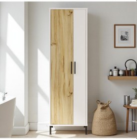 Resim Robin Home Çok Amaçlı Dolap Vileda Banyo Dolabı Beyaz Beyaz 