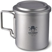 Resim Titanyum Çay Bardağı Katlanır Kolu Ile Açık Kamp Çay Y27459 Gümüş 