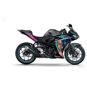 Resim Yamaha YZF R25 Bad Girl Sticker Etiket Modeli 