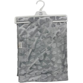 Resim Nessiworld Nessiworld Bibaby Jacquard Heart 82x90 Battaniye 64727 Gri 