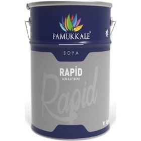 Resim Pamukkale 1470 Rapid Boya 15 Kg Metalik Gri Ral 9006 