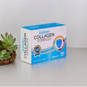 Resim ASBİEN Asbien Collagen Complex , Tip2 Tip1 Kolajen , Bromelain , Zerdeçal , Selenyum, Vitamin C Ve D3 