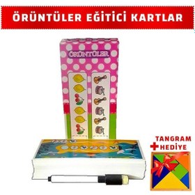 Resim Örüntüler Eğitici Çocuk Oyun Kartları -Resim Kart Oyunu 