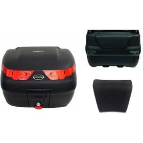 Resim Maxem Sl 40 Sırt Dayamalı Motosiklet Arka Çantası Siyah 