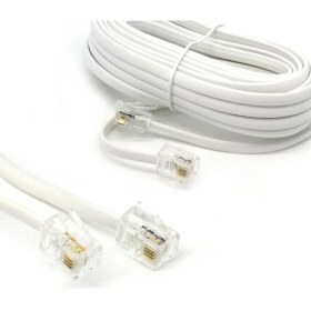 Resim Telefon Kablo, RJ11 Bağlantı, 2 Pin Telefon Fax Kablosu (1 Metre) 