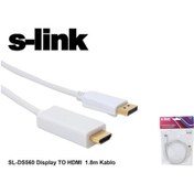 Resim S-Link Sl-Ds560 Display To Hdmi 1 8 Mt 1.8M Kablo 