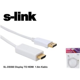 Resim S-Link Sl-Ds560 Display To Hdmi 1 8 Mt 1.8M Kablo 