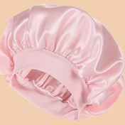 Resim ZTZI Polyester 100% Saten Geniş Kenarlı Duş Kapağı, Toggle Kapanışı ile Elastik Saç Bonneti, Doğum Günü için Örgü Fantezi Teması, Tüy Olmadan Elde Yıkan Uyku Bonneti 