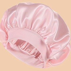 Resim ZTZI Polyester 100% Saten Geniş Kenarlı Duş Kapağı, Toggle Kapanışı ile Elastik Saç Bonneti, Doğum Günü için Örgü Fantezi Teması, Tüy Olmadan Elde Yıkan Uyku Bonneti 
