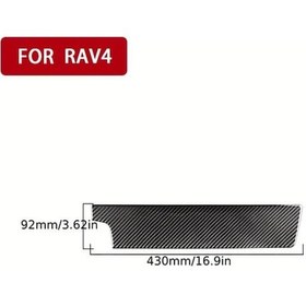Resim Dashanshop Toyota Rav4 2006-2013 Sol Şoför Havalandırma Kapağı Karbon Fiber Desenli İç Mekan 