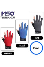 Resim MSO TEKNOLOJİ VIP Kalite Silikonlu Kaymaz Olta Bisiklet Fitnes Sürücü Eldiven 