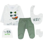 Resim Tongs Baby Hero 5'Li Zıbın Takım 0-3 Ay Hastane Çıkışı -Yeşil 